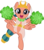 Size: 5292x6082 | Tagged: safe, artist:jhayarr23, idw, somnambula, pegasus, pony, g4, legends of magic, spoiler:comiclomannual, absurd resolution, belly button, bipedal, cheering, cheerleader, cute, female, idw showified, looking at you, mare, open mouth, pom pom, simple background, solo, somnambetes, standing, standing on one leg, transparent background, vector