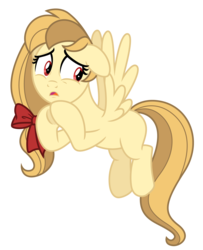 Size: 3722x4587 | Tagged: safe, artist:estories, oc, oc only, oc:alice goldenfeather, pegasus, pony, g4, bow, female, mare, simple background, solo, transparent background