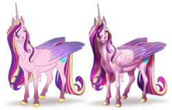 Size: 1024x654 | Tagged: safe, artist:badass-doctor, princess cadance, alicorn, horse, pony, g4, cutie mark, female, hoers, jewelry, mare, missing accessory, realistic, realistic anatomy, realistic horse legs, simple background, solo, tiara, transparent background