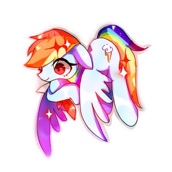 Size: 1024x1024 | Tagged: safe, artist:jojofassbender, rainbow dash, pegasus, pony, female, looking at you, mare, simple background, solo, white background