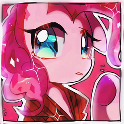 Size: 1024x1024 | Tagged: safe, artist:jojofassbender, pinkie pie, earth pony, pony, g4, clothes, female, jacket, looking at you, mare, solo