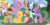 Size: 3428x1728 | Tagged: safe, artist:leanne264, oc, oc only, oc:apple shine, oc:happy balloon, oc:magic spike, oc:melody crystal, oc:star dash, oc:sweet apple, oc:thunder apple, dracony, earth pony, hybrid, pegasus, pony, unicorn, female, interspecies offspring, magical lesbian spawn, male, mare, offspring, parent:applejack, parent:big macintosh, parent:caramel, parent:coloratura, parent:discord, parent:flash sentry, parent:fluttershy, parent:pinkie pie, parent:pokey pierce, parent:quibble pants, parent:rarity, parent:spike, parent:starlight glimmer, parent:twilight sparkle, parents:discoshy, parents:flashjack, parents:fluttermac, parents:glimmel, parents:pokeypie, parents:rarararara, parents:twispike