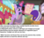 Size: 1088x933 | Tagged: safe, edit, edited screencap, screencap, apple bloom, scootaloo, sweetie belle, twilight sparkle, alicorn, earth pony, pegasus, pony, unicorn, g4, my little pony: friendship is magic, surf and/or turf, bow, caption, cutie mark crusaders, hair bow, out of context, ponestrip, slavery, train station, twilight sparkle (alicorn)