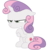 Size: 3000x3000 | Tagged: safe, artist:besttubahorse, sweetie belle, pony, unicorn, g4, my little pony: friendship is magic, surf and/or turf, .svg available, crossed hooves, cute, female, filly, grumpy, grumpy belle, high res, simple background, sitting, svg, transparent background, vector