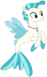 Size: 1350x2222 | Tagged: safe, artist:sonofaskywalker, terramar, seapony (g4), g4, surf and/or turf, male, simple background, smiling, solo, transparent background, vector