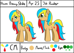 Size: 2800x2000 | Tagged: safe, artist:cloudy95, oc, oc only, oc:primary strike, earth pony, pony, high res, male, reference sheet, simple background, solo, stallion, transparent background