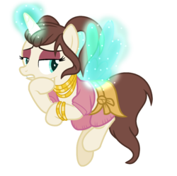 Size: 1024x1019 | Tagged: safe, artist:cindystarlight, oc, oc only, oc:annabelle, pony, unicorn, clothes, female, magic, mare, simple background, solo, transparent background