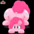 Size: 4400x4400 | Tagged: safe, artist:ribiruby, pinkie pie, earth pony, pony, g4, :3, absurd resolution, balloonbutt, black background, both cutie marks, cute, diapinkes, dock, face down ass up, female, looking at you, mare, simple background, smiling, solo