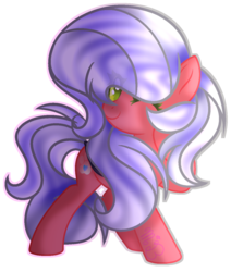 Size: 1073x1263 | Tagged: safe, artist:macaroonburst, oc, oc only, oc:blossom paw, earth pony, pony, female, mare, one eye closed, simple background, solo, transparent background, wink