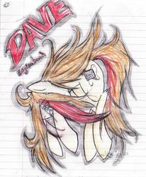 Size: 989x1199 | Tagged: dead source, safe, artist:heart-sketch, oc, oc only, oc:dave, pony, boyinaband, lined paper, musician, notebook, solo, traditional art, youtuber