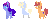 Size: 1283x517 | Tagged: safe, artist:nootaz, oc, oc only, oc:amplitude, oc:game guard, oc:nootaz, bat pony, pony, animated, bat pony oc, pointy ponies, simple background, transparent background