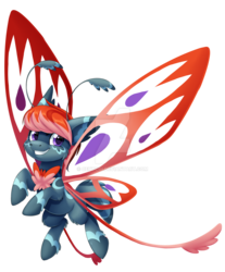 Size: 1024x1236 | Tagged: safe, artist:centchi, oc, oc only, oc:inori, grottoling, original species, pony, male, simple background, solo, transparent background, watermark