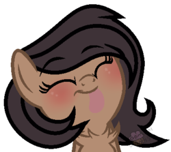 Size: 398x355 | Tagged: safe, artist:thatonefluffs, oc, oc only, oc:quillwright, pony, :p, bust, chest fluff, fallout equestria: of shadows, female, mare, portrait, silly, simple background, solo, tongue out, transparent background