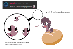 Size: 1080x720 | Tagged: safe, artist:yipsy, oc, oc only, oc:bread, earth pony, pony, animated, bread, dialogue, female, food, mare, open mouth, weh