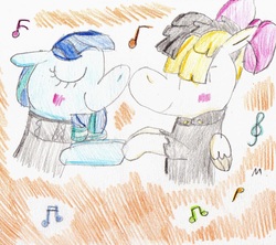Size: 1689x1503 | Tagged: safe, artist:ptitemouette, coloratura, songbird serenade, g4, my little pony: the movie, colorenade, female, lesbian, shipping