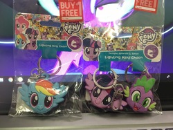 Size: 4032x3024 | Tagged: safe, rainbow dash, spike, twilight sparkle, alicorn, pony, g4, official, 2016 character collage, keychain, merchandise, packaging, twilight sparkle (alicorn)