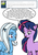 Size: 424x600 | Tagged: safe, artist:dekomaru, trixie, twilight sparkle, pony, unicorn, tumblr:ask twixie, g4, ask, female, lesbian, ship:twixie, shipping, tumblr