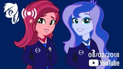 Size: 1280x720 | Tagged: artist needed, safe, artist:lasnoticiasmlp, gloriosa daisy, princess luna, vice principal luna, equestria girls, g4, youtube