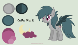 Size: 2140x1236 | Tagged: safe, artist:dreamy990, oc, oc only, oc:night bite, bat pony, pony, female, mare, reference sheet, solo