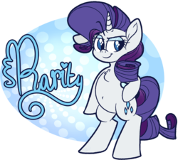 Size: 1543x1391 | Tagged: safe, artist:binkyt11, derpibooru exclusive, rarity, pony, unicorn, g4, belly button, bipedal, chest fluff, cutie mark eyes, digital art, female, mare, medibang paint, signature, simple background, solo, standing, transparent background, wingding eyes