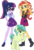 Size: 984x1436 | Tagged: safe, editor:php77, sandbar, sci-twi, sunset shimmer, twilight sparkle, pony, equestria girls, equestria girls specials, g4, my little pony equestria girls: better together, my little pony: friendship is magic, school daze, season 8, clothes, geode of empathy, geode of telekinesis, glasses, magical geodes, simple background, transparent background