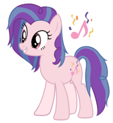 Size: 4352x4736 | Tagged: safe, artist:restlessbard, oc, oc only, oc:party song, earth pony, pony, absurd resolution, base used, female, magical lesbian spawn, mare, offspring, parent:pinkie pie, parent:vinyl scratch, parents:vinylpie, simple background, solo, white background