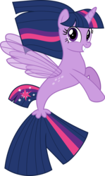 Size: 6738x11327 | Tagged: safe, artist:jhayarr23, twilight sparkle, alicorn, seapony (g4), g4, surf and/or turf, absurd resolution, clothes, cute, dorsal fin, fin, fin wings, fins, fish tail, flowing mane, flowing tail, horn, scales, seaponified, seapony twilight, see-through, simple background, smiling, solo, species swap, swimming, tail, transparent background, twiabetes, twilight sparkle (alicorn), vector, wings