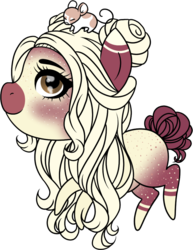 Size: 785x1018 | Tagged: safe, artist:mourningfog, oc, oc only, mouse, rat, chibi, freckles, hair bun, simple background, solo, transparent background
