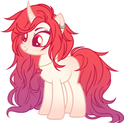 Size: 900x888 | Tagged: safe, artist:mourningfog, oc, oc only, pony, base used, chaostrical, commission, jewelry, necklace, piercing, simple background, solo, stars, transparent background