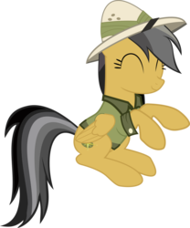 Size: 1024x1233 | Tagged: safe, artist:themixelfan, daring do, pony, daring done?, g4, eyes closed, female, simple background, smiling, solo, transparent background