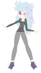 Size: 317x564 | Tagged: safe, artist:puffydashie01, oc, oc only, oc:lightning star, equestria girls, g4, clothes, converse, hoodie, pants, shoes, simple background, solo, transparent background