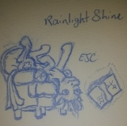 Size: 2339x2317 | Tagged: safe, artist:venom4ya13art, oc, oc:rainlight shine, pony, unicorn, book, chair, high res, lying down, magical lesbian spawn, offspring, parent:rainbow dash, parent:twilight sparkle, parents:twidash, traditional art