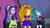 Size: 1280x720 | Tagged: safe, screencap, adagio dazzle, aria blaze, sonata dusk, equestria girls, g4, my little pony equestria girls: rainbow rocks, embarrassed, scared, the dazzlings