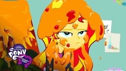 Size: 1280x720 | Tagged: safe, screencap, sunset shimmer, eqg summertime shorts, equestria girls, g4, the art of friendship, annoyed, female, solo, sunset shimmer is not amused, unamused, youtube link