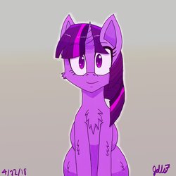 Size: 1024x1024 | Tagged: safe, artist:jdts7, twilight sparkle, pony, g4, chest fluff, female, looking at you, solo