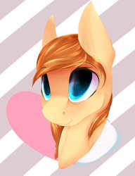 Size: 2000x2600 | Tagged: safe, artist:chapaevv, oc, oc only, oc:cream heart, pony, bust, high res, portrait, simple background, solo