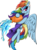 Size: 2236x3000 | Tagged: safe, artist:andypriceart, artist:brunursus, rainbow dash, pegasus, pony, g4, aquarius, background removed, clothes, female, high res, lidded eyes, looking at you, mare, ponyscopes, robe, simple background, solo, transparent background, water, zodiac