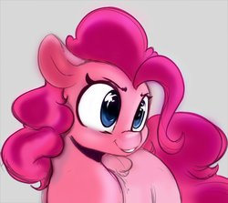 Size: 3000x2677 | Tagged: safe, artist:tre, pinkie pie, earth pony, pony, g4, female, high res, looking at you, mare, simple background, solo