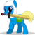 Size: 767x772 | Tagged: safe, artist:mlp-trailgrazer, oc, oc only, oc:finn the pony, earth pony, pony, adventure time, cartoon network, clothes, cosplay, costume, finn the human, male, mouth hold, raised hoof, simple background, solo, sword, transparent background, weapon