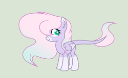 Size: 1880x1160 | Tagged: safe, artist:roseloverofpastels, oc, oc only, pegasus, pony, augmented tail, base used, female, mare, simple background, solo, two toned mane