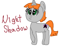 Size: 582x500 | Tagged: safe, artist:starfleet-timelord, oc, oc:night shadow, pony, unicorn, paint.net