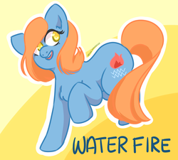 Size: 1832x1648 | Tagged: safe, artist:obtusehypotenuse, waterfire, pony, g3, female, mare, solo