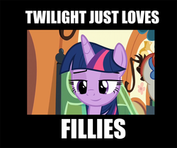 Size: 1045x874 | Tagged: safe, edit, edited screencap, screencap, twilight sparkle, alicorn, pony, g4, surf and/or turf, bedroom eyes, female, meme, smiling, solo, train, twilight is a foal fiddler, twilight sparkle (alicorn)