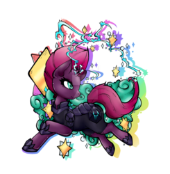 Size: 1024x1044 | Tagged: safe, artist:kittykatkay, tempest shadow, pony, unicorn, g4, my little pony: the movie, armor, broken horn, female, horn, simple background, solo, transparent background, watermark