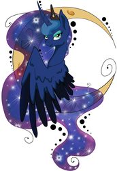 Size: 1280x1857 | Tagged: safe, artist:caldercloud, artist:satoshisdarkchan, princess luna, alicorn, pony, g4, curved horn, female, horn, looking at you, mare, simple background, solo, tattoo design, white background