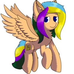 Size: 917x917 | Tagged: safe, artist:ppptly, oc, oc only, oc:program mouse, pegasus, pony, ear fluff, female, mare, no pupils, simple background, solo, transparent background