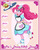 Size: 1024x1280 | Tagged: safe, artist:yoshimarsart, pinkie pie, coinky-dink world, equestria girls, g4, my little pony equestria girls: summertime shorts, burger, clothes, dress, female, food, hamburger, milkshake, roller skates, server pinkie pie, solo