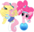 Size: 1824x1712 | Tagged: safe, artist:astralblues, fluttershy, pinkie pie, earth pony, pegasus, pony, g4, ball, blushing, cheerleader, duo, female, lesbian, looking back, ship:flutterpie, shipping, simple background, smiling, sweatband, transparent background