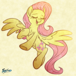 Size: 5500x5500 | Tagged: safe, artist:fluffyxai, fluttershy, pegasus, pony, g4, absurd resolution, chest fluff, cute, cute enough to kill, dancing, eyes closed, female, flying, happy, mare, open mouth, shyabetes, simple background, smiling, solo