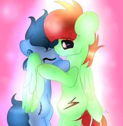 Size: 933x960 | Tagged: safe, artist:slenderdash, oc, oc:faith, oc:minty light, pony, cute, faithlight